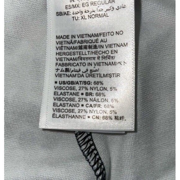 Daily Ritual Ponte Knit Legging Oversized Blue Leopard Print XL NEW - Picture 5 of 10